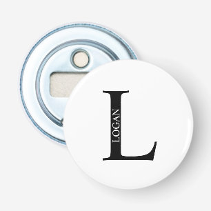 Personalisiertes Monogramm und Name Flaschenöffner