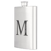 Personalisiertes Monogramm und Name Flask Flachmann (Links)
