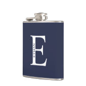 Personalisiertes Monogramm und Name Flask Flachmann (Links)