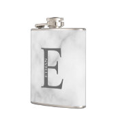Personalisiertes Monogramm und Name Flask Flachmann (Links)