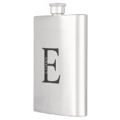 Personalisiertes Monogramm und Name Flask Flachmann (Links)