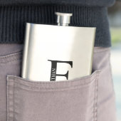 Personalisiertes Monogramm und Name Flask Flachmann (Beispiel)