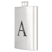 Personalisiertes Monogramm und Name Flask Flachmann (Links)