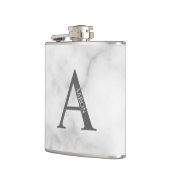 Personalisiertes Monogramm und Name Flask Flachmann (Links)