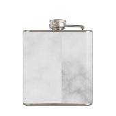 Personalisiertes Monogramm und Name Flask Flachmann (Rückseite)
