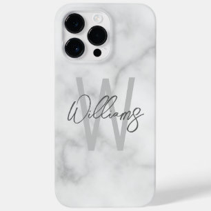 Personalisiertes Monogramm und Name für das weiße Case-Mate iPhone 14 Pro Max Hülle