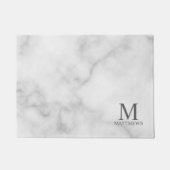 Personalisiertes Monogramm und Name Fußmatte (Vorderseite)