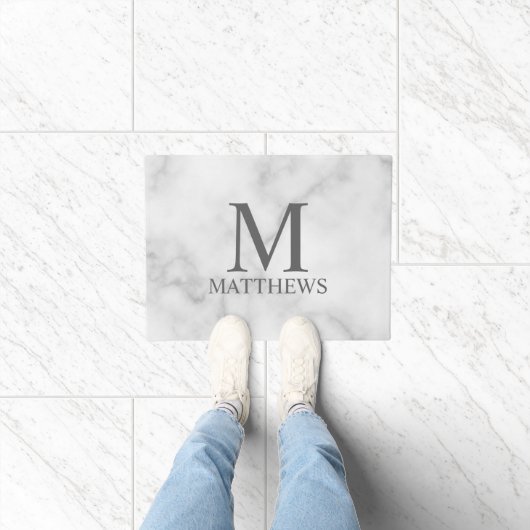 Personalisiertes Monogramm und Name Fußmatte (Indoor)