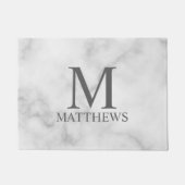 Personalisiertes Monogramm und Name Fußmatte (Vorderseite)