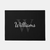 Personalisiertes Monogramm und Name Fußmatte (Vorderseite)