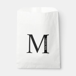 Personalisiertes Monogramm und Name Fvor Bag Geschenktütchen