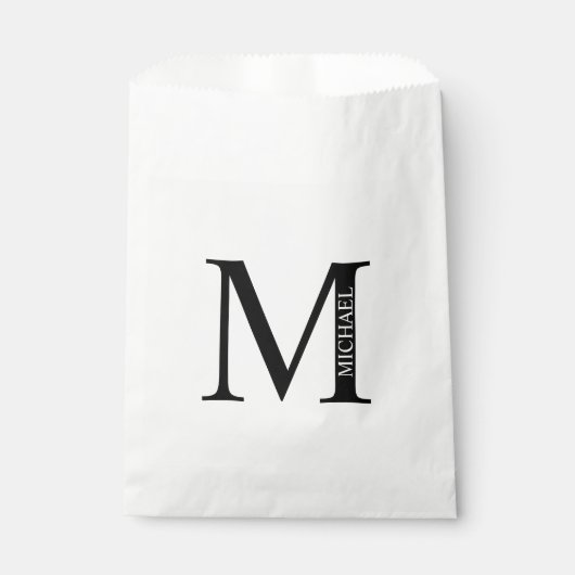 Personalisiertes Monogramm und Name Fvor Bag Geschenktütchen (Vorderseite)