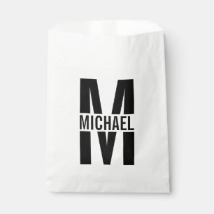 Personalisiertes Monogramm und Name Fvor Bag Geschenktütchen