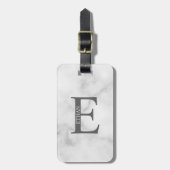 Personalisiertes Monogramm und Name Gepäckmarke Gepäckanhänger (Vorderseite vertikal)