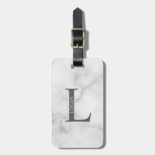 Personalisiertes Monogramm und Name Gepäckmarke Gepäckanhänger