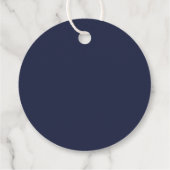 Personalisiertes Monogramm und Name Geschenkanhänger (Rückseite)