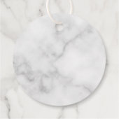 Personalisiertes Monogramm und Name Geschenkanhänger (Rückseite)