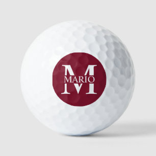 Personalisiertes Monogramm und Name Golf Ball