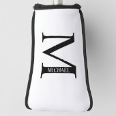 Personalisiertes Monogramm und Name Golf Head Cove Headcover (Rotieren 90)