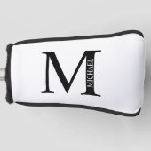 Personalisiertes Monogramm und Name Golf Head Cove Headcover (Vorderseite)