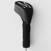 Personalisiertes Monogramm und Name Golf Head Cove Headcover (angewinkelt)