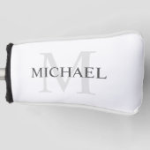 Personalisiertes Monogramm und Name Golf Headcover (Vorderseite)