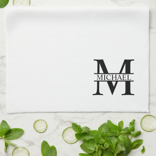 Personalisiertes Monogramm und Name Handtuch (Gefaltet)