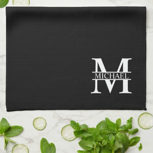 Personalisiertes Monogramm und Name Handtuch (Gefaltet)