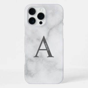 Personalisiertes Monogramm und Name iPhone 16 Pro Max Hülle