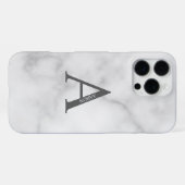 Personalisiertes Monogramm und Name iPhone Hülle (Rückseite (Horizontal))
