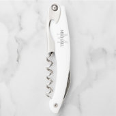 Personalisiertes Monogramm und Name Kellnermesser (Vorderseite)