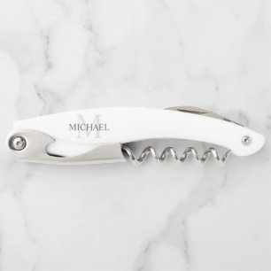 Personalisiertes Monogramm und Name Kellnermesser