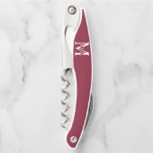 Personalisiertes Monogramm und Name Kellnermesser (Vorderseite)