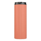 Personalisiertes Monogramm und Name Light Pink Thermosbecher (Rückseite)