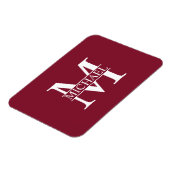 Personalisiertes Monogramm und Name Magnet (Linke Seite)