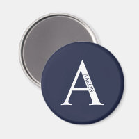 Personalisiertes Monogramm und Name-Magnet