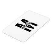 Personalisiertes Monogramm und Name-Magnet Magnet (Linke Seite)