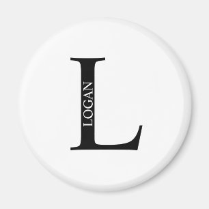 Personalisiertes Monogramm und Name-Magnet Magnet