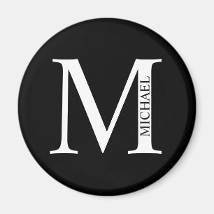 Personalisiertes Monogramm und Name-Magnet Magnet