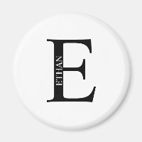 Personalisiertes Monogramm und Name-Magnet