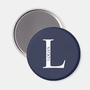 Personalisiertes Monogramm und Name-Magnet Magnet