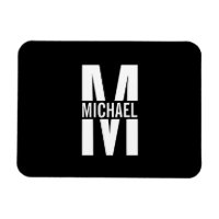 Personalisiertes Monogramm und Name-Magnet