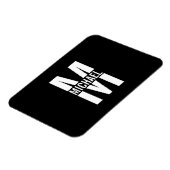 Personalisiertes Monogramm und Name-Magnet Magnet (Linke Seite)