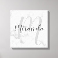 Personalisiertes Monogramm und Name-Marmor