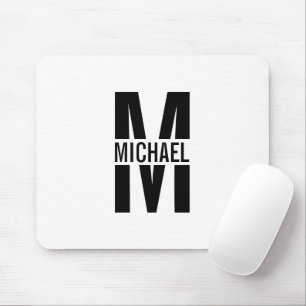 Personalisiertes Monogramm und Name Maus-Pad Mousepad