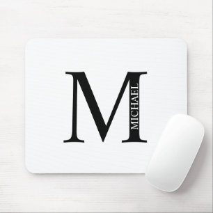 Personalisiertes Monogramm und Name Maus-Pad Mousepad