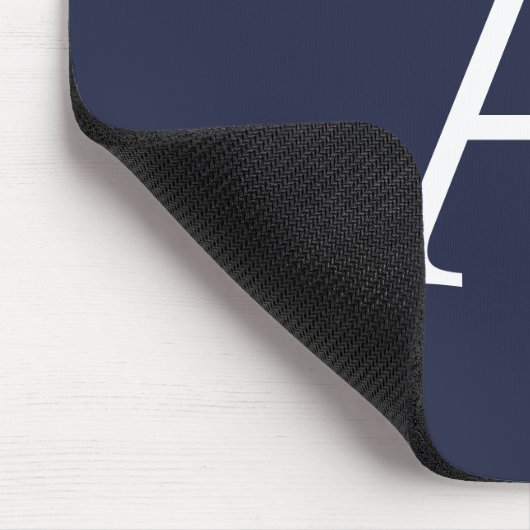 Personalisiertes Monogramm und Name Maus-Pad Mousepad (Ecke)