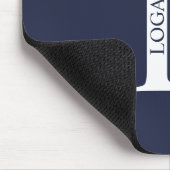 Personalisiertes Monogramm und Name Maus-Pad Mousepad (Ecke)