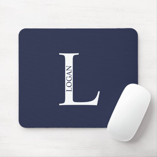 Personalisiertes Monogramm und Name Maus-Pad Mousepad (Mit Mouse)