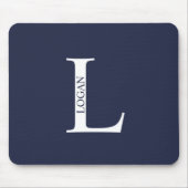 Personalisiertes Monogramm und Name Maus-Pad Mousepad (Vorne)